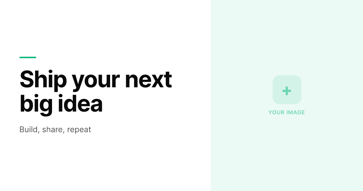 Split Image template preview